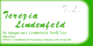 terezia lindenfeld business card